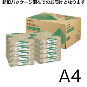 商品「リサイクルコピー用紙 GR100 A4 5,000枚/10冊/箱 ZGAA1284」メイン画像